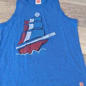 HOMAGE Columbus Clippers Retro Logo Men's Navy Blue Tank Top - small